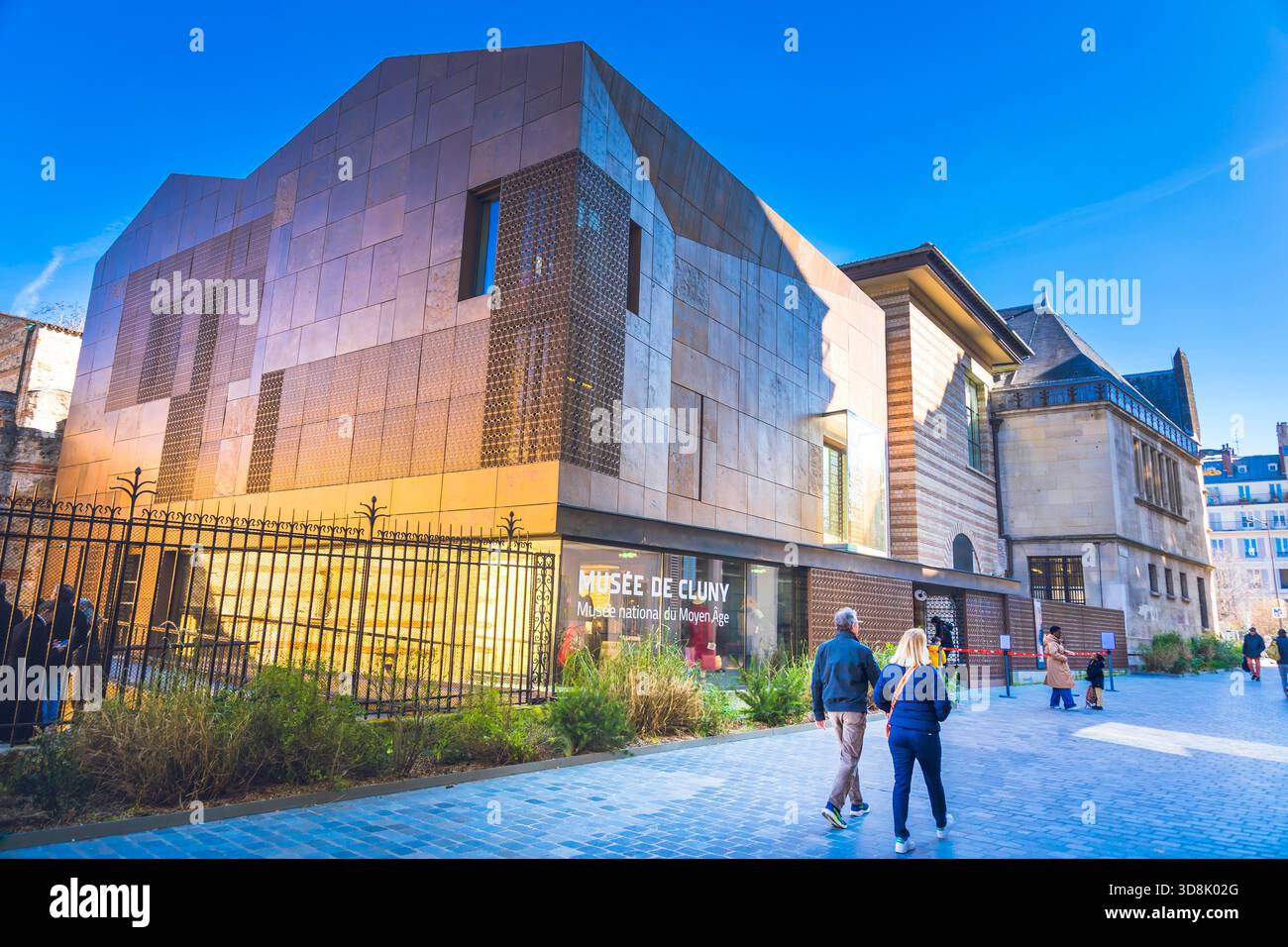 Frankreich, Ile-de-France, Paris, 5. Arrondissement. Quartier Latin. Cluny Museum. Nationalmuseum des Mittelalters. Cluny Baths und Hotel. Stockfoto