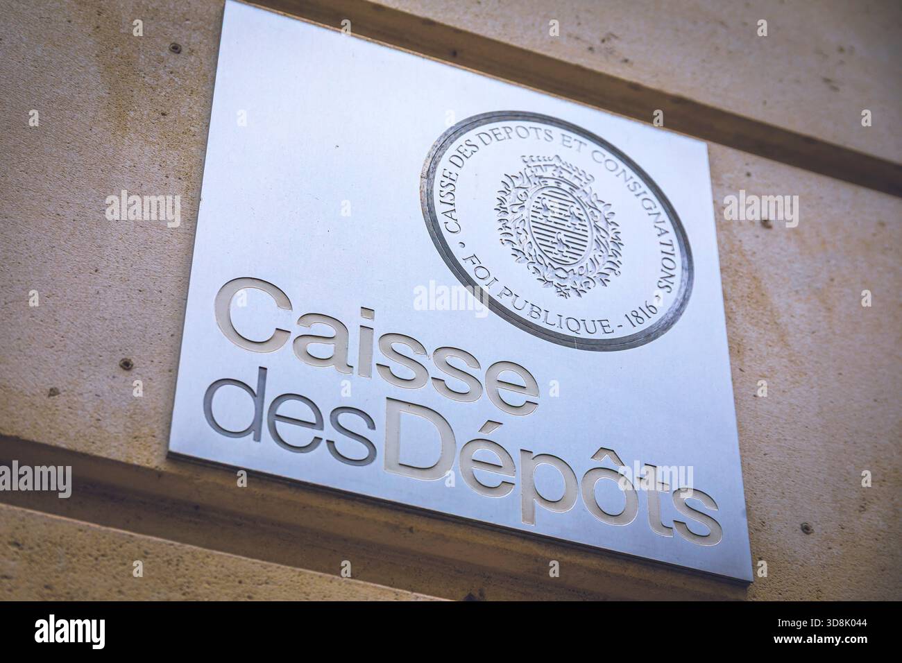 Frankreich, Ile-de-France, Paris, 7. Arrondissement. Lille Street. Einzahlungs- und Konsignationsmittel. Finanzinstitut. Stockfoto