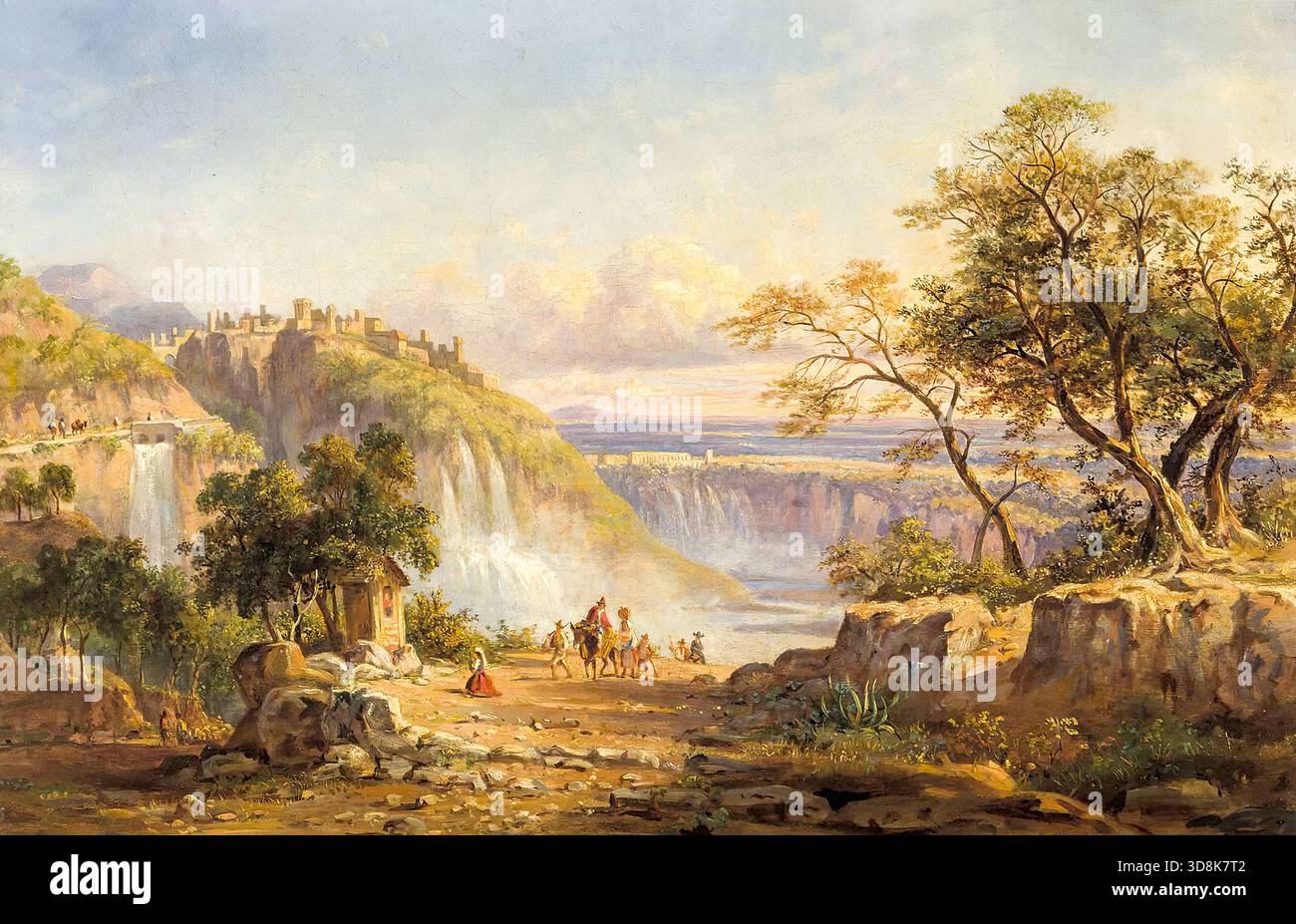 Arthur John Strutt - Landschaft mit Tabernakel Stockfoto