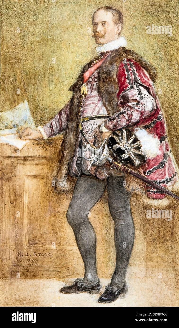 Henry John Stock – der Earl of Crewe in seinem Devonshire House Ball Kostüm Stockfoto