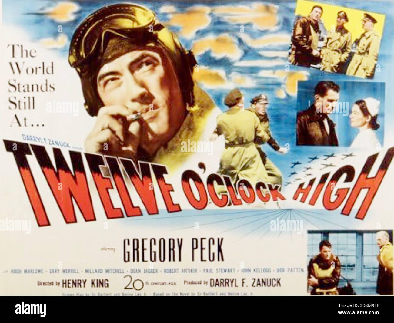 12 O’CLOCK HIGH 1949 20th Century-Fo-Film mit Gregory Peck als Brigadegeneral Frank Savage Stockfoto