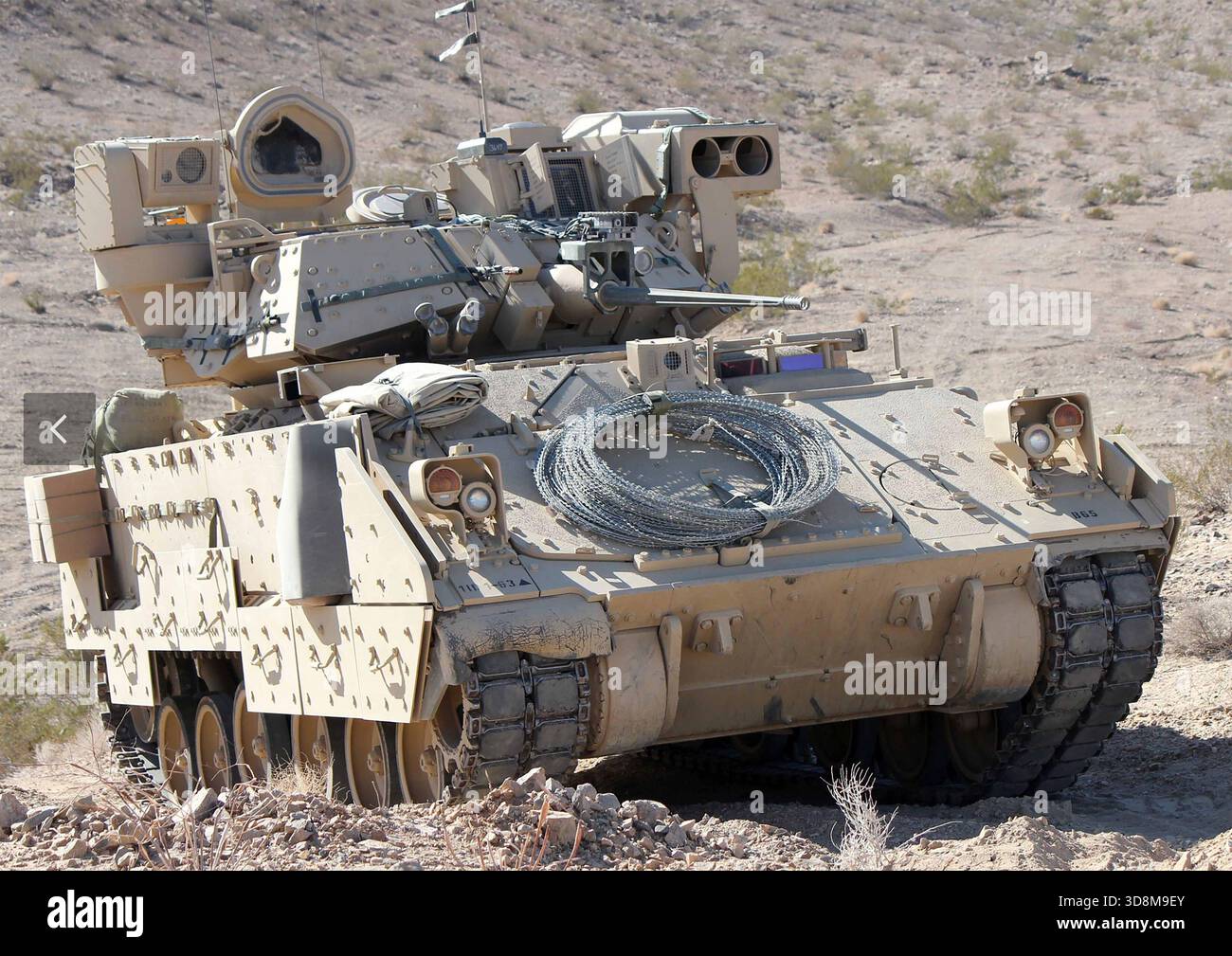 M2 BRADLEY FIGHTING VEHICLE (BFV). American BAE Systems verfolgte ein Kampffahrzeug Stockfoto