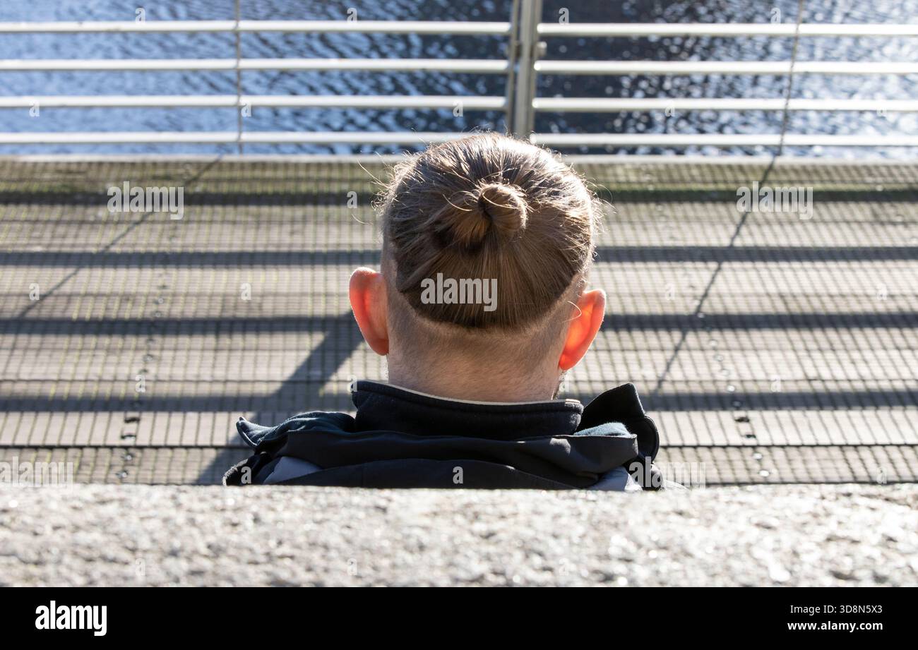 Haarschnitt für Männer Stockfoto
