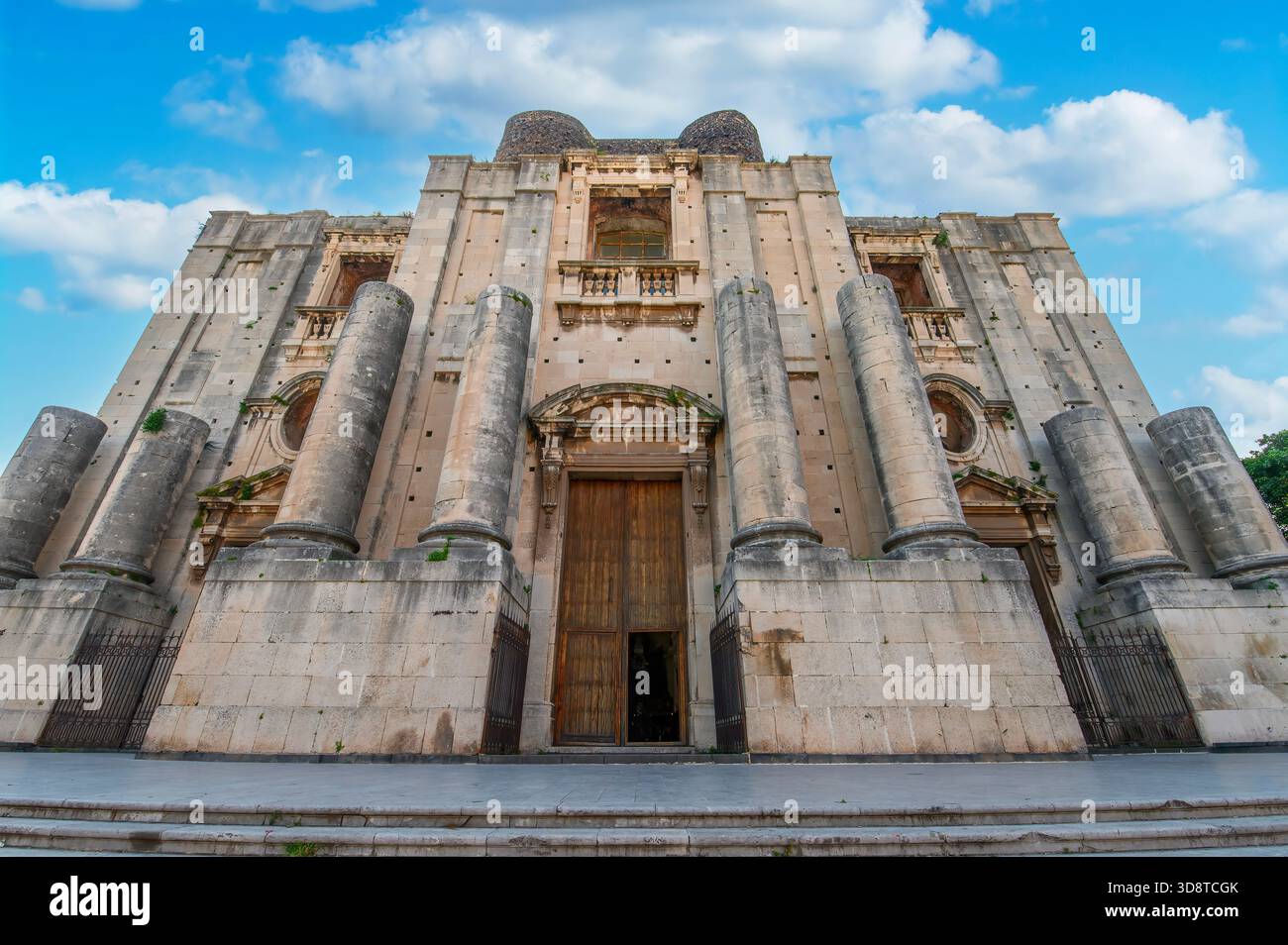 Kirche San Nicolo l'Arena oder Kirche Saint Nikolaus Arena in Catania, Sizilien, Italien Stockfoto
