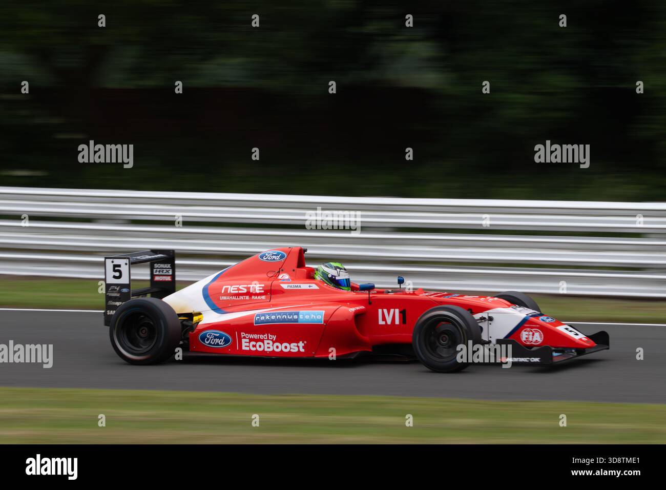 Formel 4 TRS Arden Junior Racing Team mit Patrik Pasma am Steuer im Oulton Park im Jahr 2018 Stockfoto
