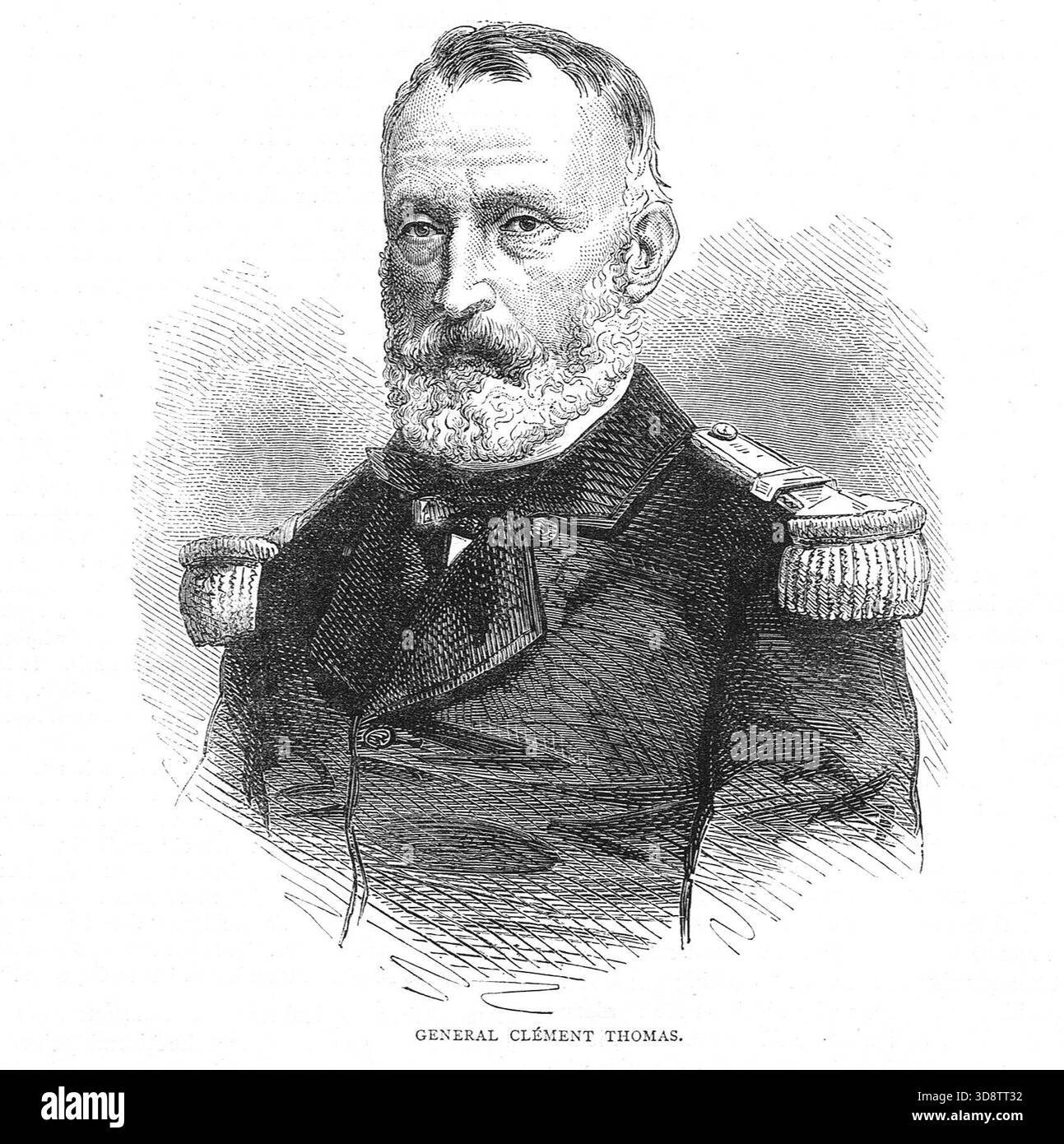 General Clément-Thomas, der am 18. März 1871 in Paris hingerichtet wurde, war einer der ersten Todesfälle der Pariser Kommune Stockfoto