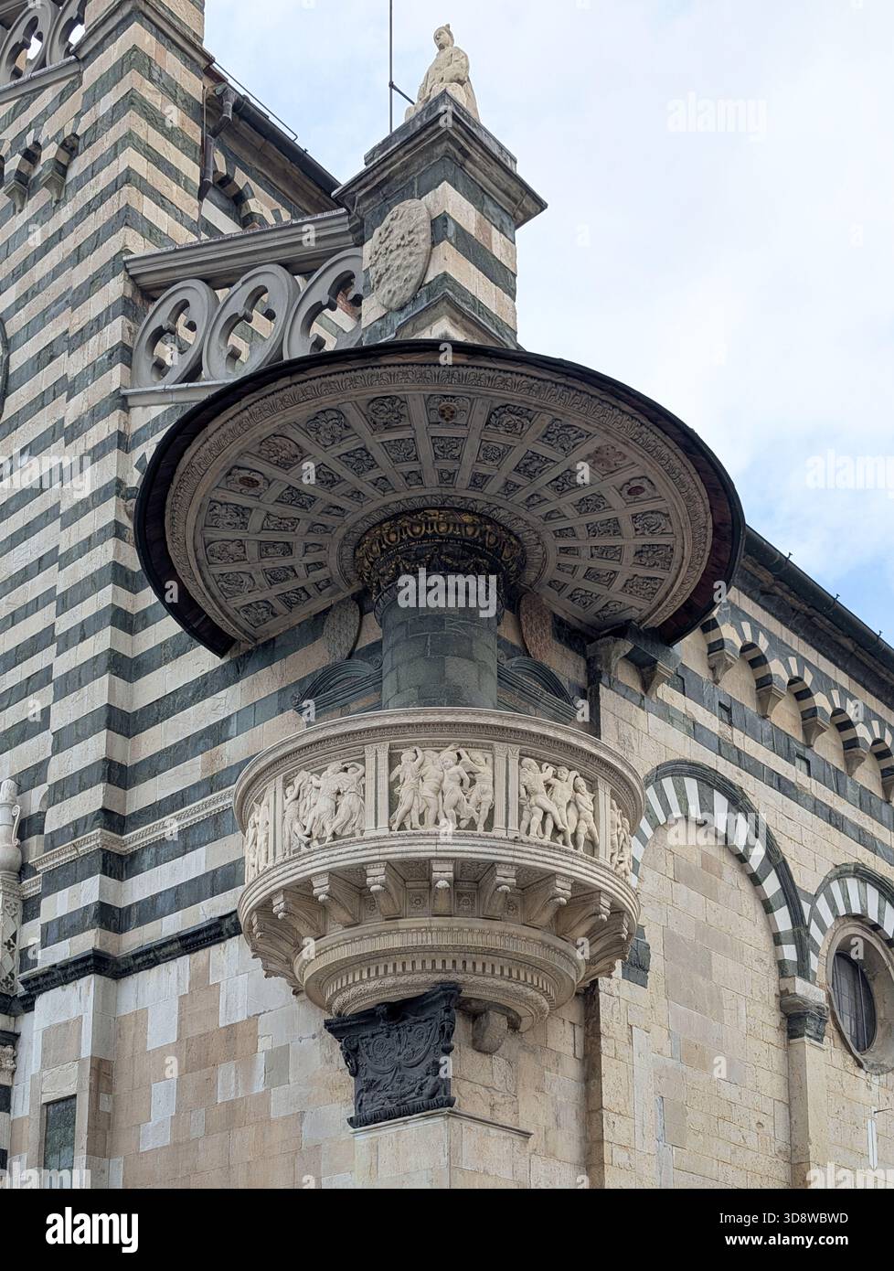 Die Kanzel der Kathedrale von San Stefano Prato, Toskana, bei Donatello Stockfoto