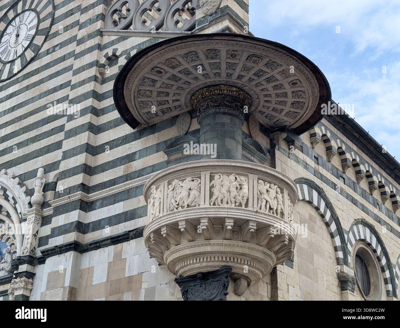 Die Kanzel der Kathedrale von San Stefano Prato, Toskana, bei Donatello Stockfoto