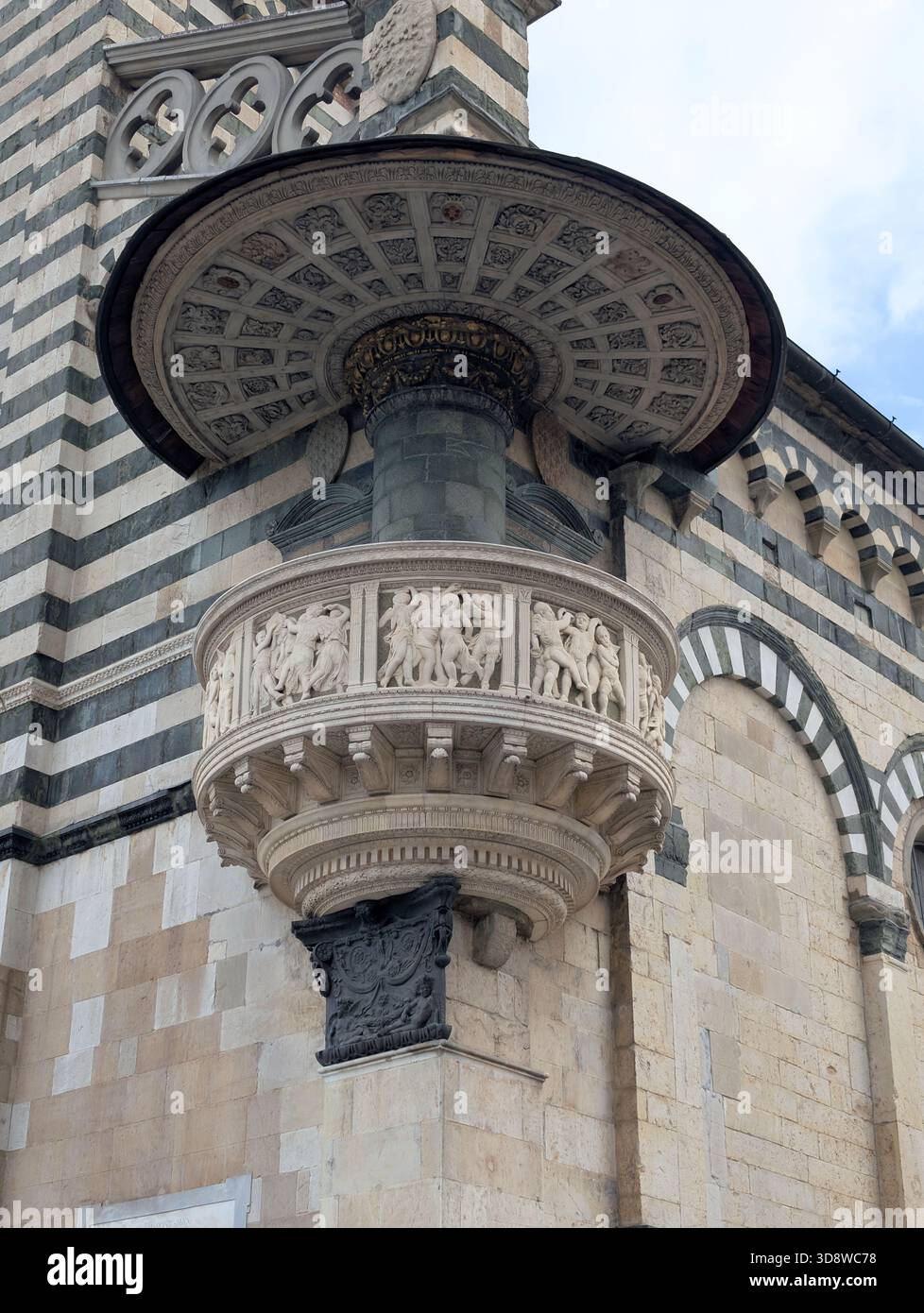 Die Kanzel der Kathedrale von San Stefano Prato, Toskana, bei Donatello Stockfoto