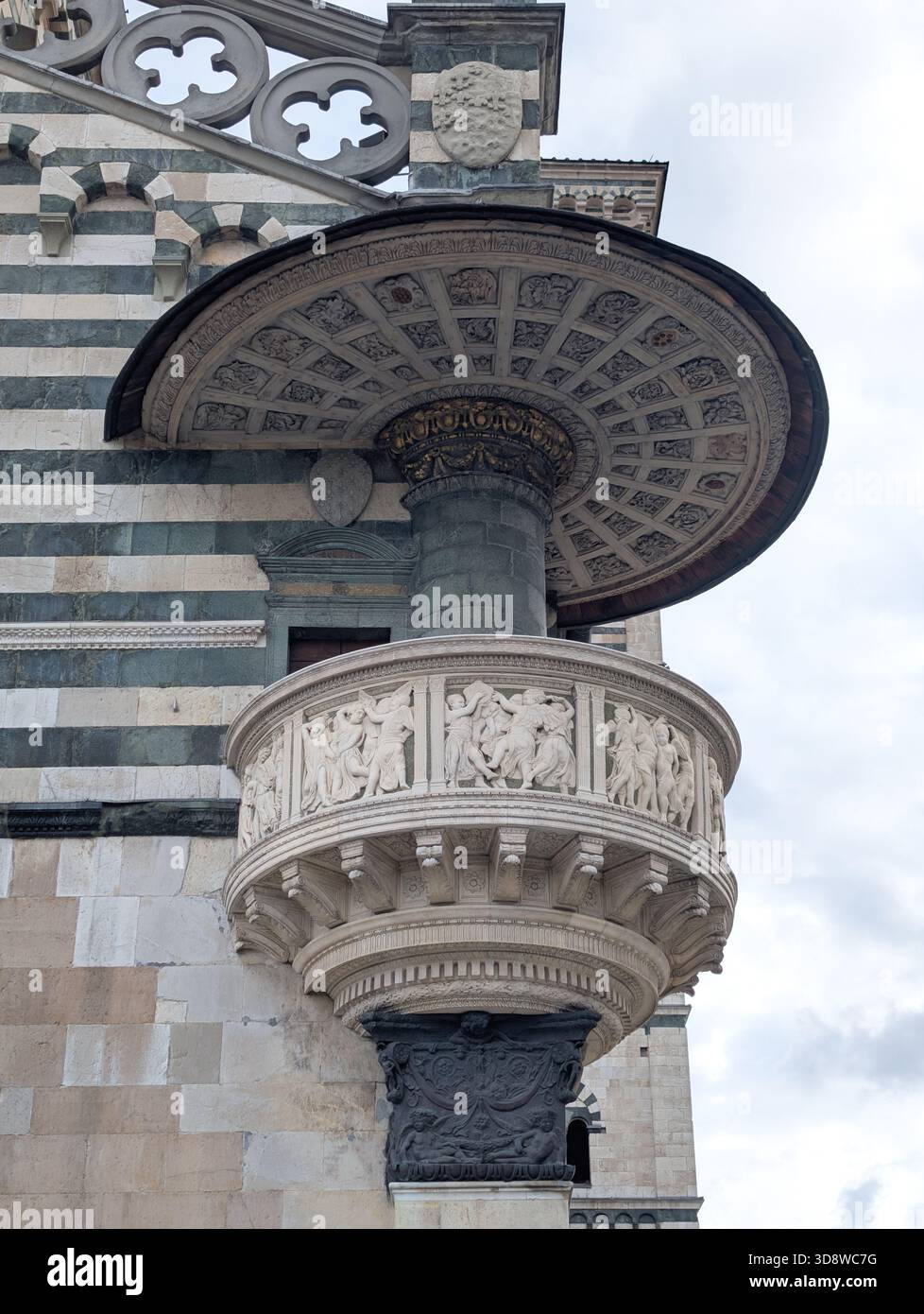 Die Kanzel der Kathedrale von San Stefano Prato, Toskana, bei Donatello Stockfoto