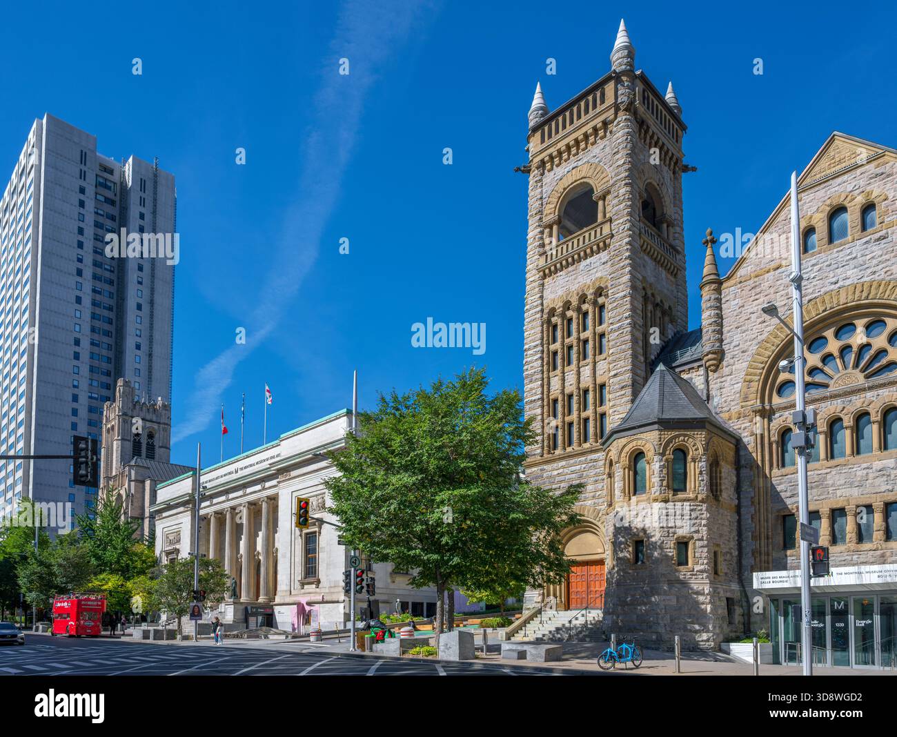 Montreal Museum of Fine Arts (Musée des beaux-Arts de Montréal und Konzerthalle Salle Bourgie, Sherbrooke Street, Montreal, Quebec, Kanada Stockfoto