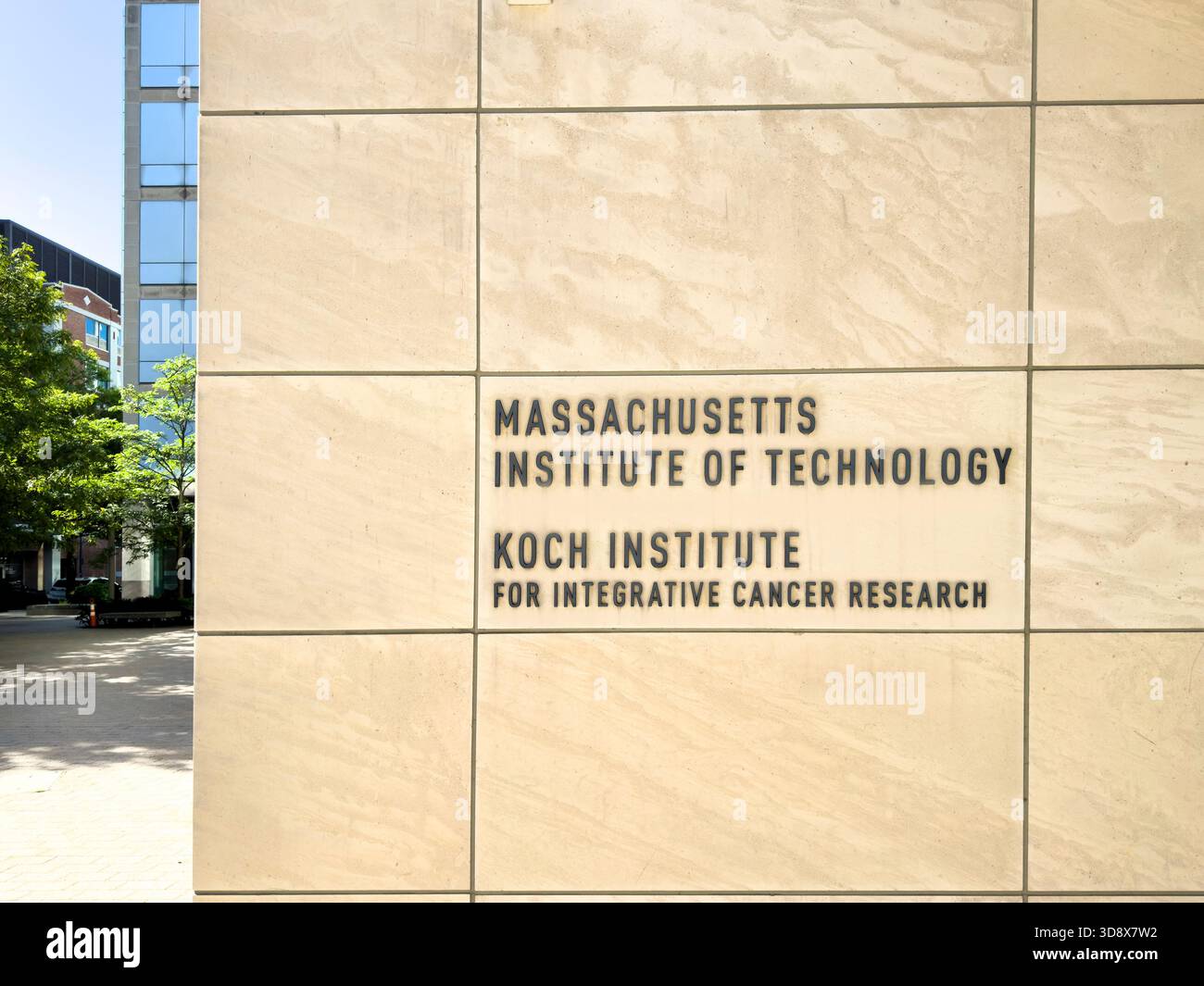 Massachusetts Institute of Technology, David H. Koch Institute for Integrative Cancer Research, Gebäudeausbau, 500 Main Street, Gebäude 76 Stockfoto