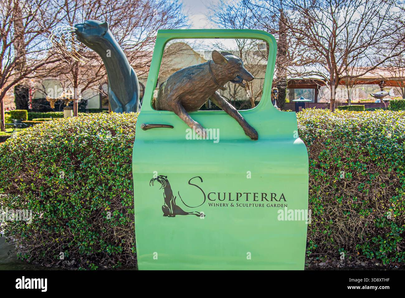 Sculpterra Weingut und Skulptur Garten Skulptur Stockfoto