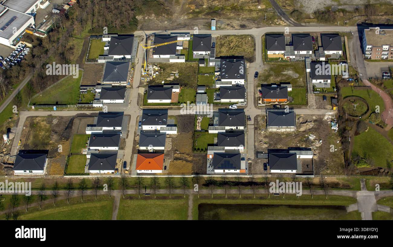 OLGA-Standort in Osterfeld mit neuem Wohnhaus auf dem Schacht zum Steigerhaus, CONTACT GmbH, Agentur für Kommunikation, Sport und Events, Osterfald, Oberhau Stockfoto