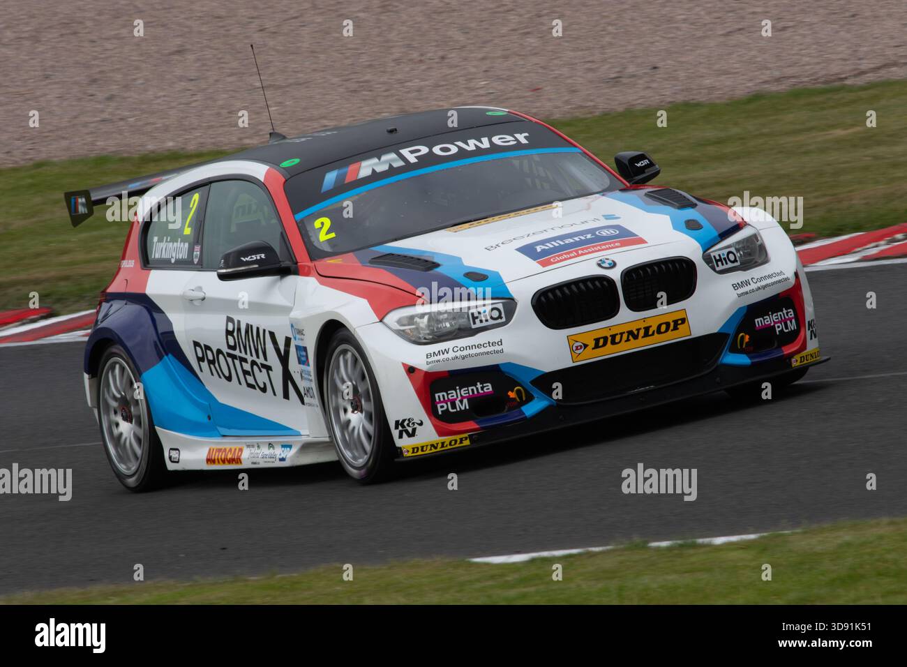 Colin Turkington im Team BMW Car im Oulton Park 2018 Stockfoto