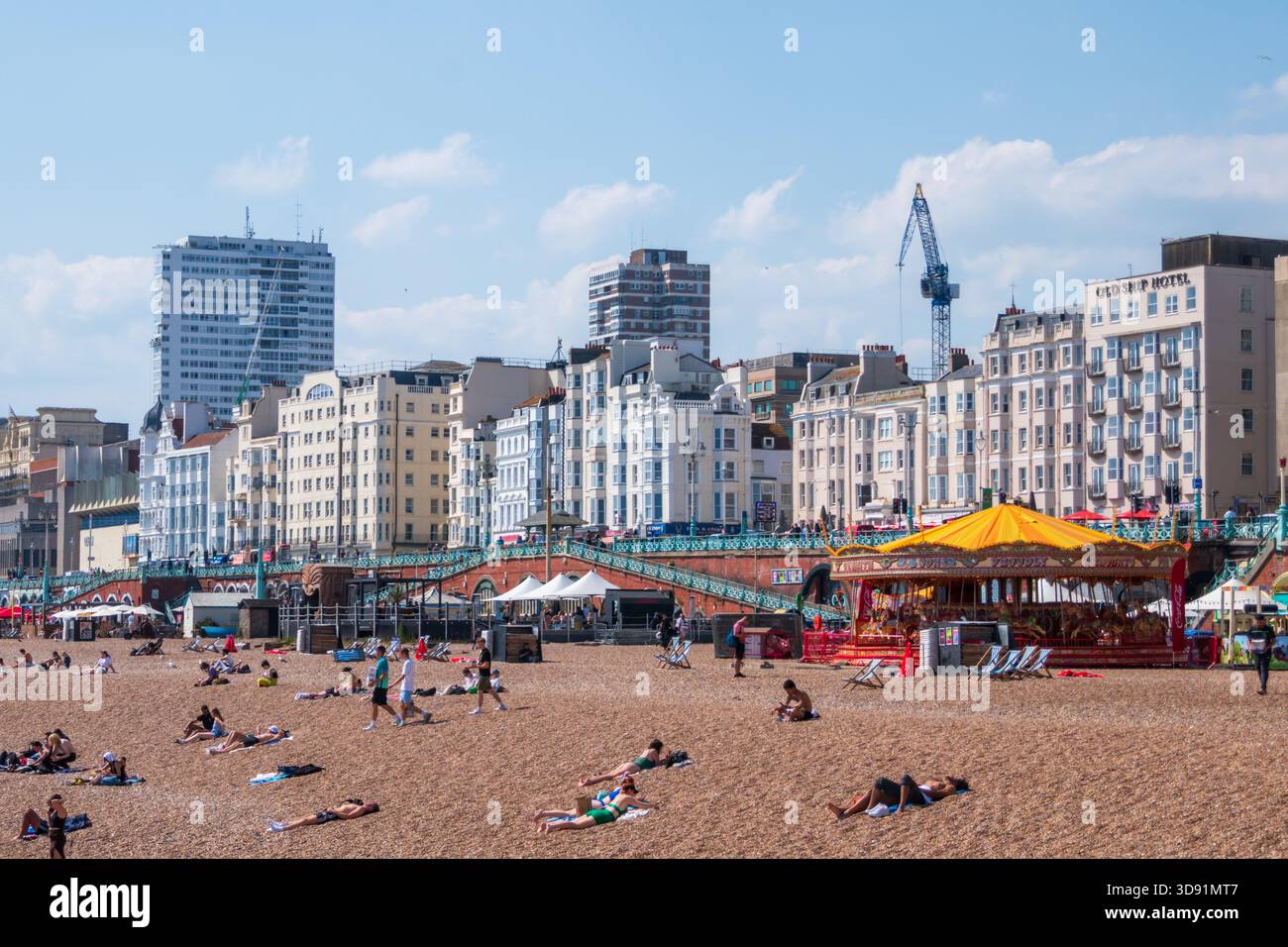 Strand und Strand, Brighton, Sussex, Großbritannien Stockfoto