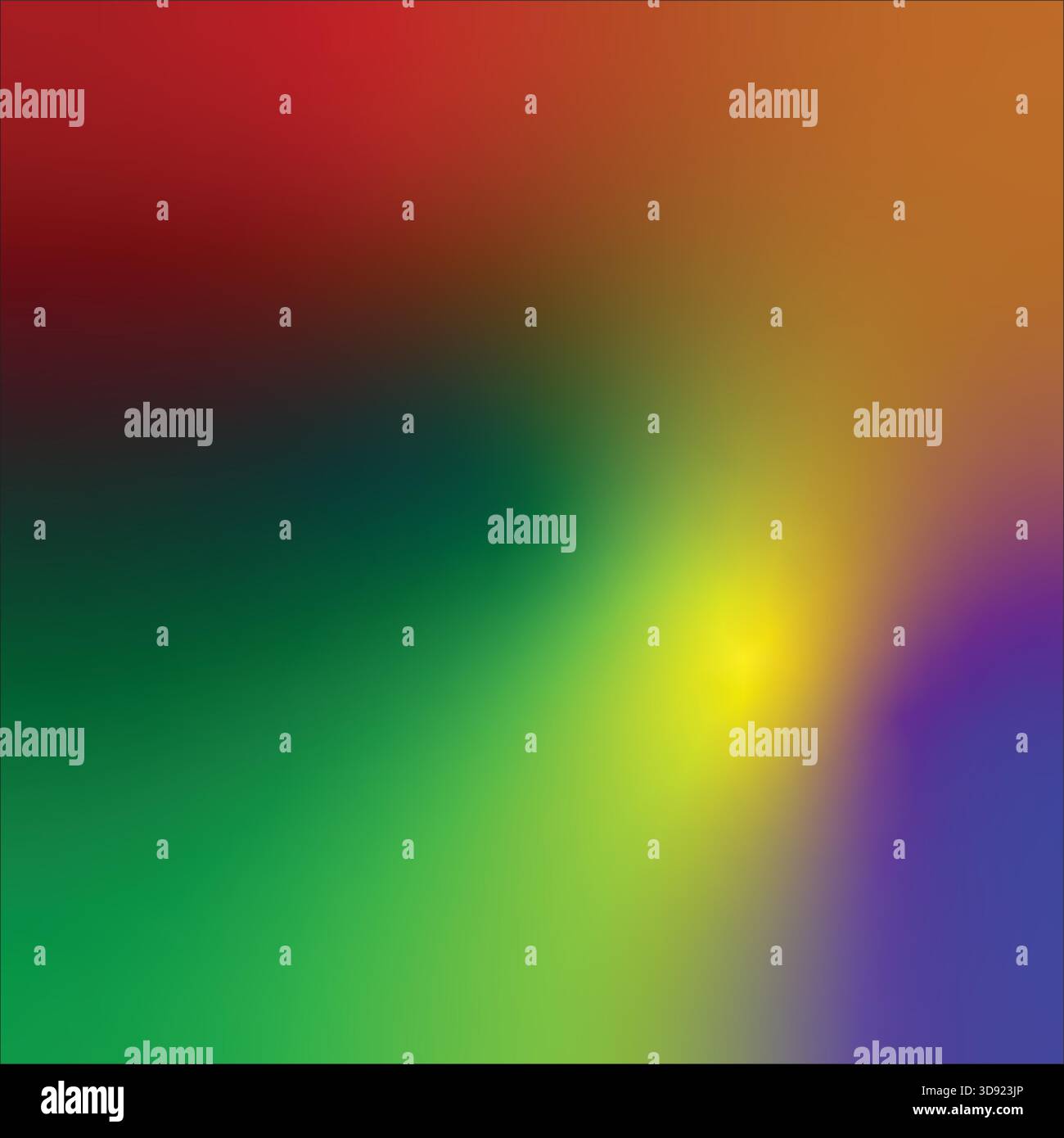 Dynamischer mehrfarbiger Hintergrund mit abstraktem grünem, gelbem und violettem Licht, ideal für modernes digitales Design, kreative Kunstwerke, Stock Vektor