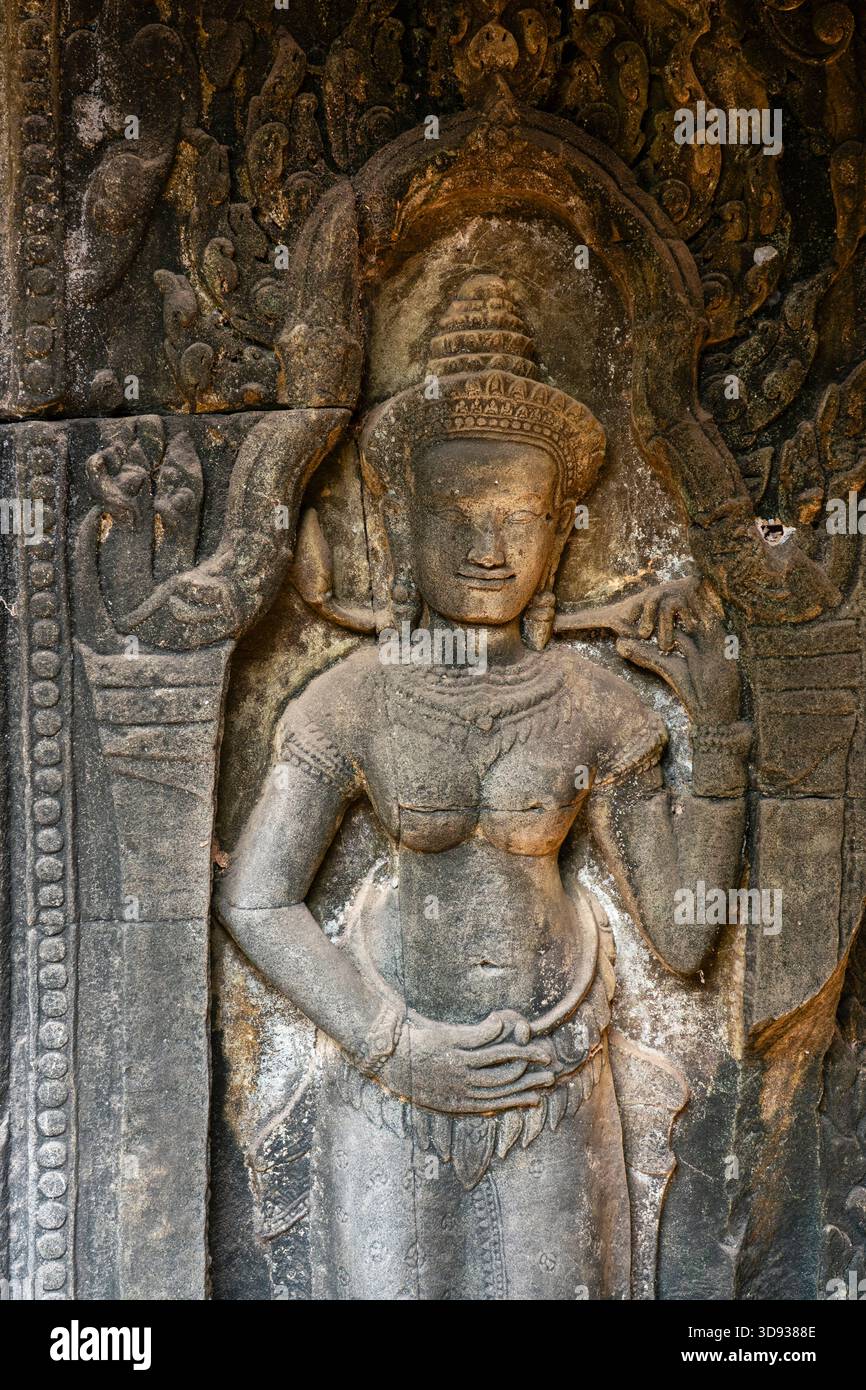 Ta Prohm Tempel, Angkor, Kambodscha. Stockfoto
