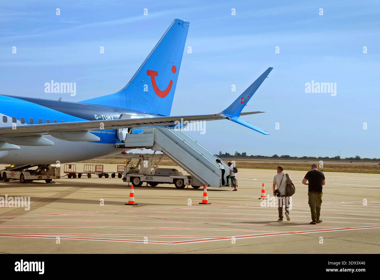 TUI Boeing 737 Max 8 Flugzeuge. Stockfoto