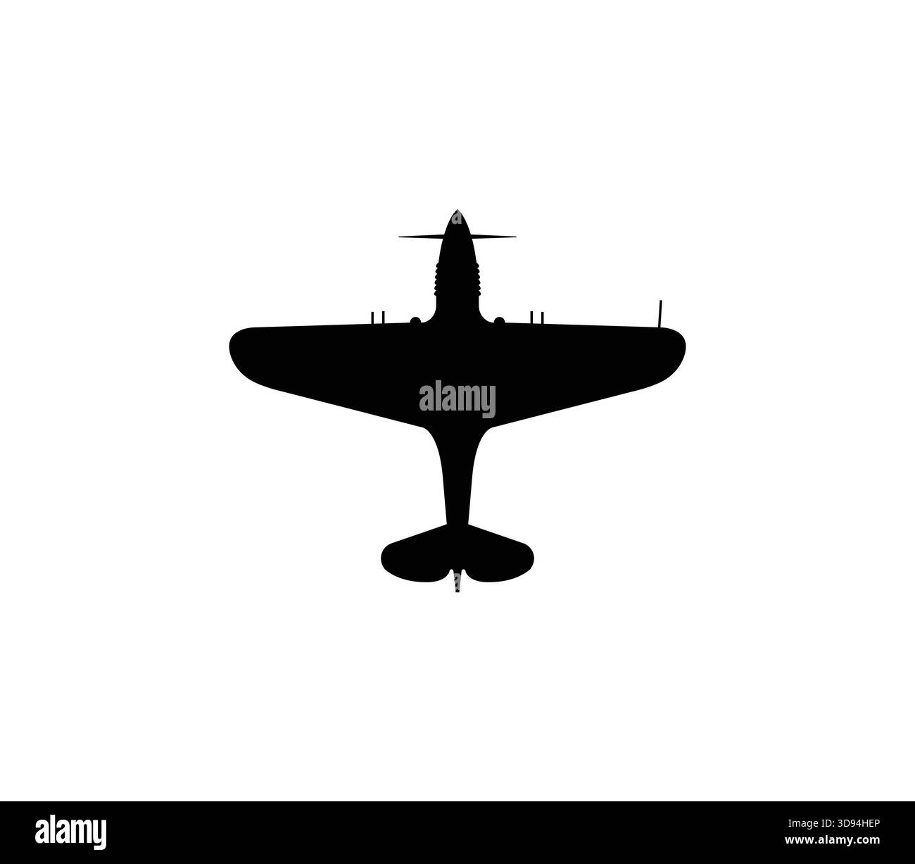 P-40 Warhawk JET Symbol. Symbol der US-Armee. Isoliertes Vektorbild für militärische Konzepte, Infografiken und Webdesign, Heritage of U.S. Air Force Stock Vektor