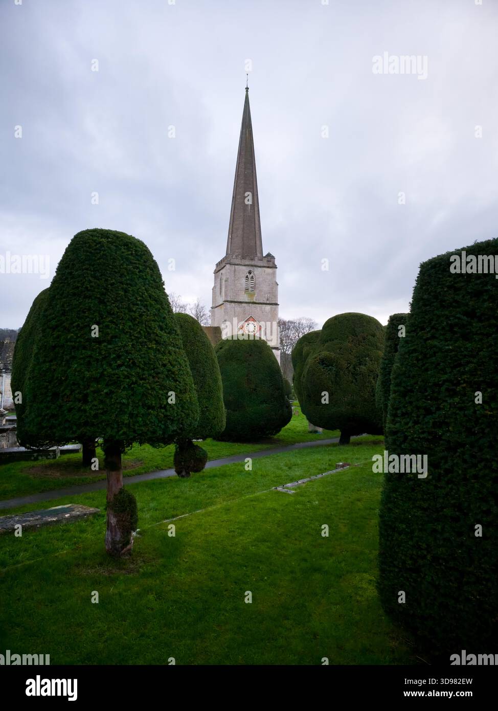 Cotswolds Herbstlandschaft Stroud painswick England Großbritannien - Smartphone-aufgenommenes Stockfoto