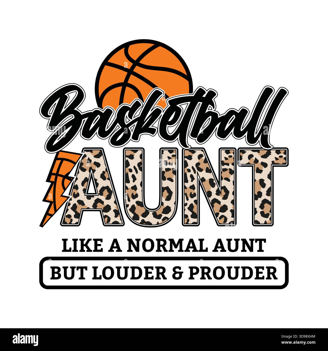 Basketball Mom Typografie Zitat Design, Bold Sport Mom Schriftzug mit Schriftzug Herz Detail, niedliche stolze Mutter des Spielers Spruch für Game Day T Shirt svg Stock Vektor