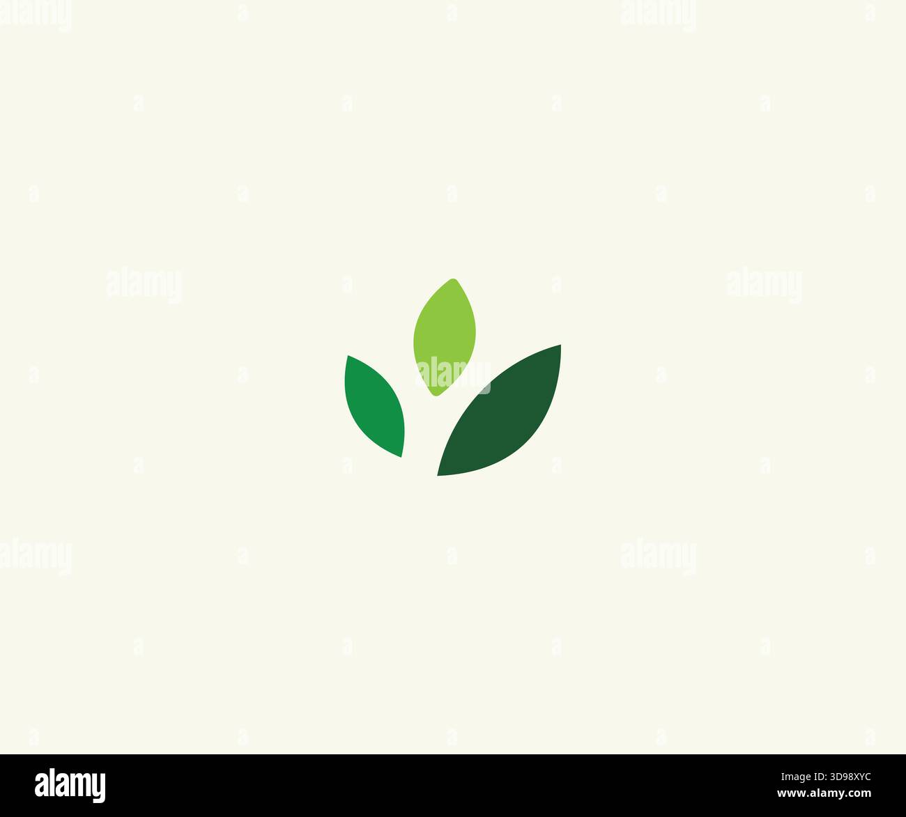 Bio-Logo Mit Natürlichem Blatt Stock Vektor