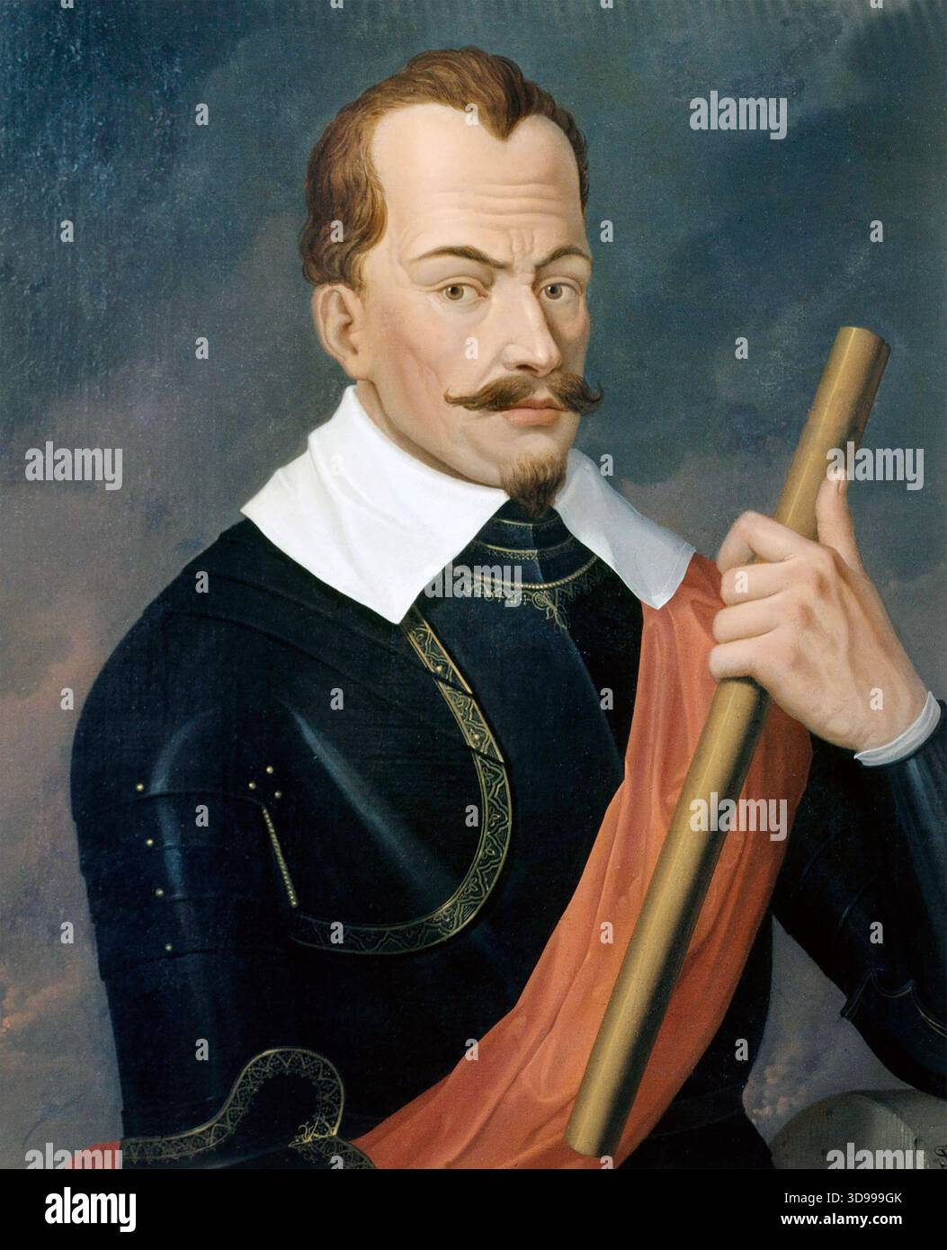 ALBRECHT von WALLENSTEIN (1583–1634) böhmischer Militärführer in einem Porträt nach einem Porträt von Anthony van Dyck aus dem Jahr 1629 Stockfoto