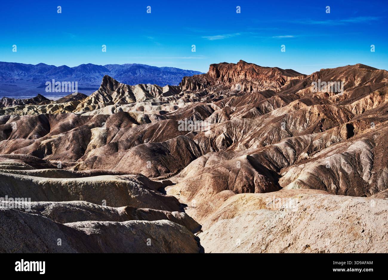 Zabriskie Point, Death Valley National Park, Kalifornien, Usa Stockfoto
