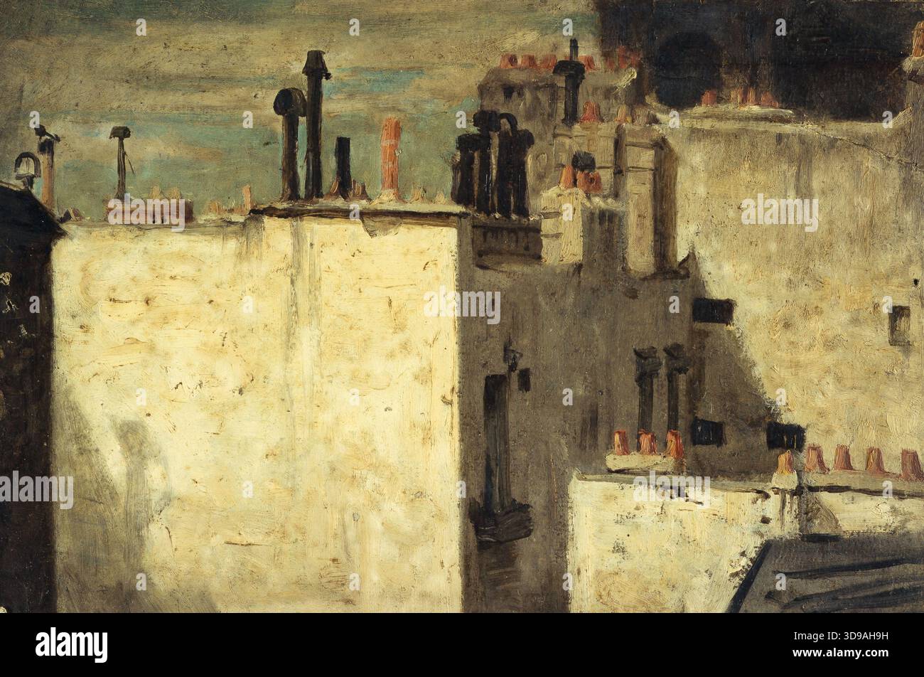 Dächer von Paris, Cuisin, Charles-Emile, Painter, Array, Malerei, Bild, Abmessungen - Arbeit: Höhe: 24,2 cm, Breite: 37 Stockfoto