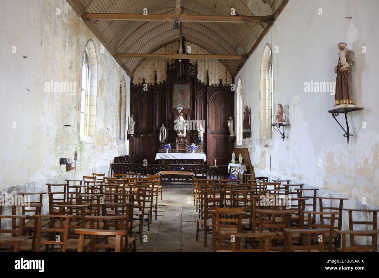 Chapelle Sainte Anne, Village de Carhaix-Plouguer, Département du Finistère, Bretagne, Frankreich Stockfoto