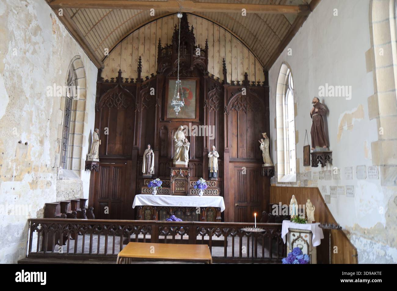 Chapelle Sainte Anne, Village de Carhaix-Plouguer, Département du Finistère, Bretagne, Frankreich Stockfoto
