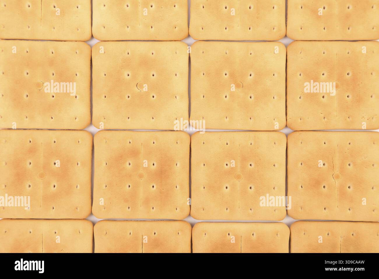 Hintergrund des Salznatron-Crackers. WClose Up Stockfoto