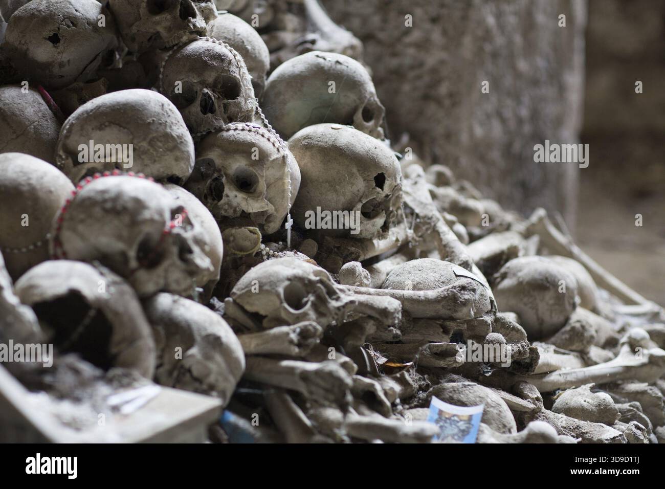 Beinhaus in Neapel in der Verschütteten von Pest und Cholera sind Stockfoto