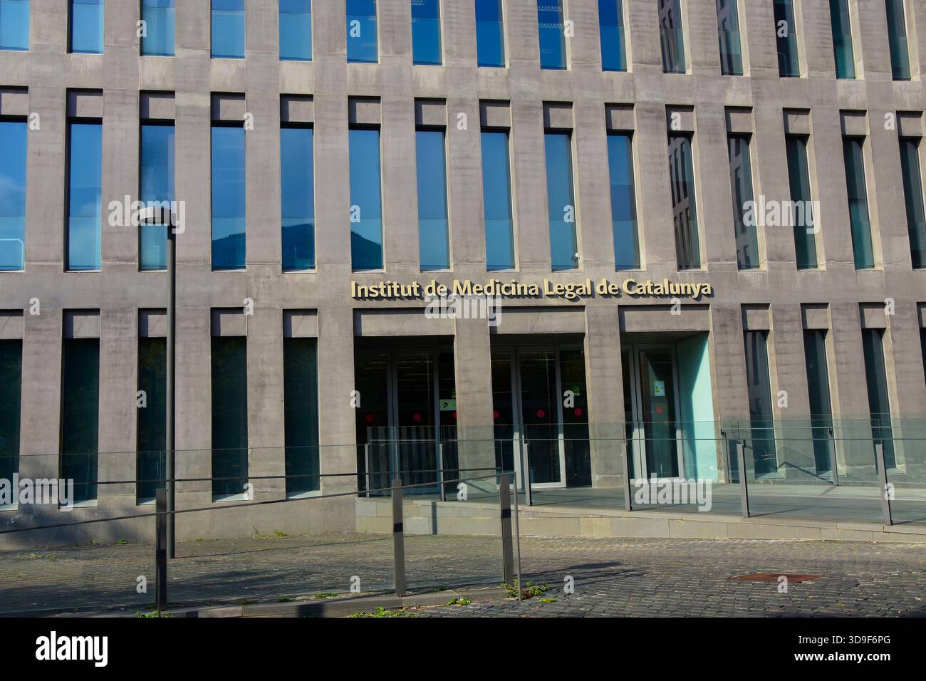 Institut de Medicina legal de Catalunya, Ciutat de la Justicia, Hospitalet del Llobregat, Barcelona, Katalonien, Spanien. Stockfoto