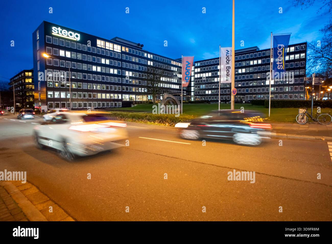 STEAG-Hauptsitz in Essen-Rüttenscheid, Rüttenscheider Straße. STEAG betreibt Kohlekraftwerke an sechs Standorten, Energieunternehmen, Essen Stockfoto