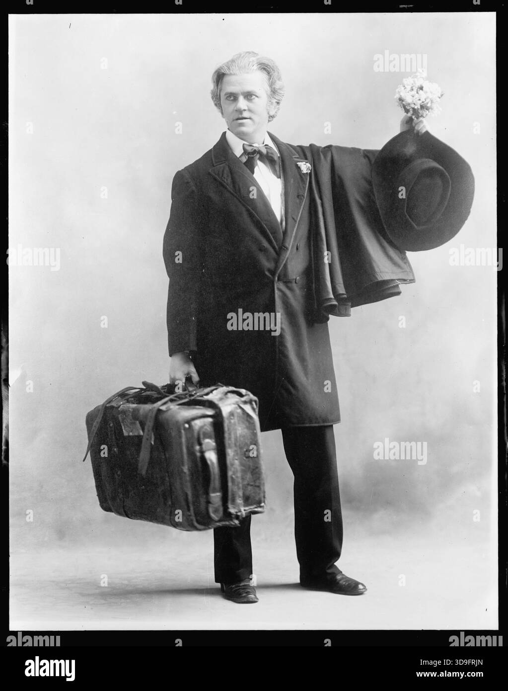 Porträt von David Warfield – US-amerikanischer Schauspieler. Vintage-Archivfoto von Herbert French, 1910er Jahre Stockfoto