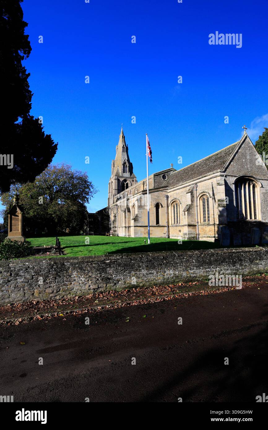 Pfarrkirche St. Marys, Dorf Warmington, Northamptonshire County, England; Großbritannien Stockfoto