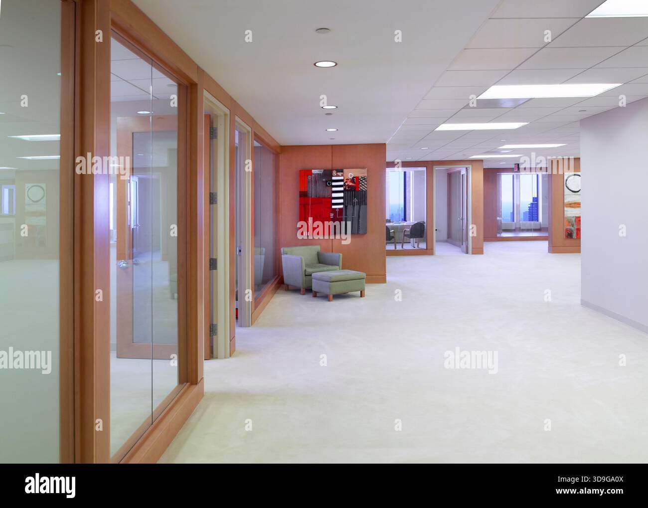 Neue moderne Büroflächen, Philadelphia, USA Stockfoto