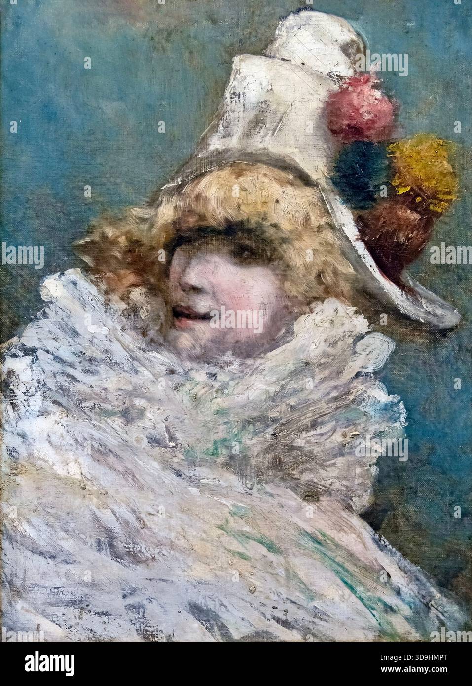 Sarah Bernhardt – Sel Portrait – 1910 – war zwar vor allem für ihre Schauspielerei bekannt, war aber auch eine ausgewiesene Künstlerin, darunter Malerei und Bildhauerei im Jugendstil. Stockfoto