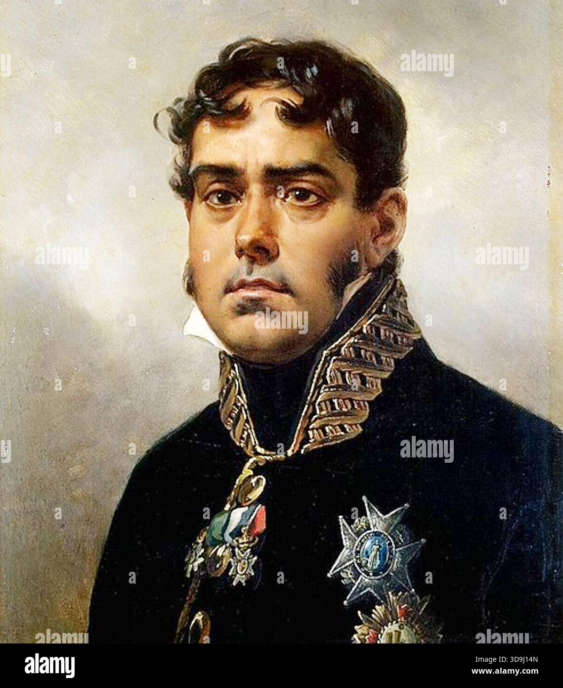 PABLO MORILLO (1775–1837) spanischer Militärführer, gemalt vom französischen Künstler Horace Vernet im Jahr 1820 Stockfoto