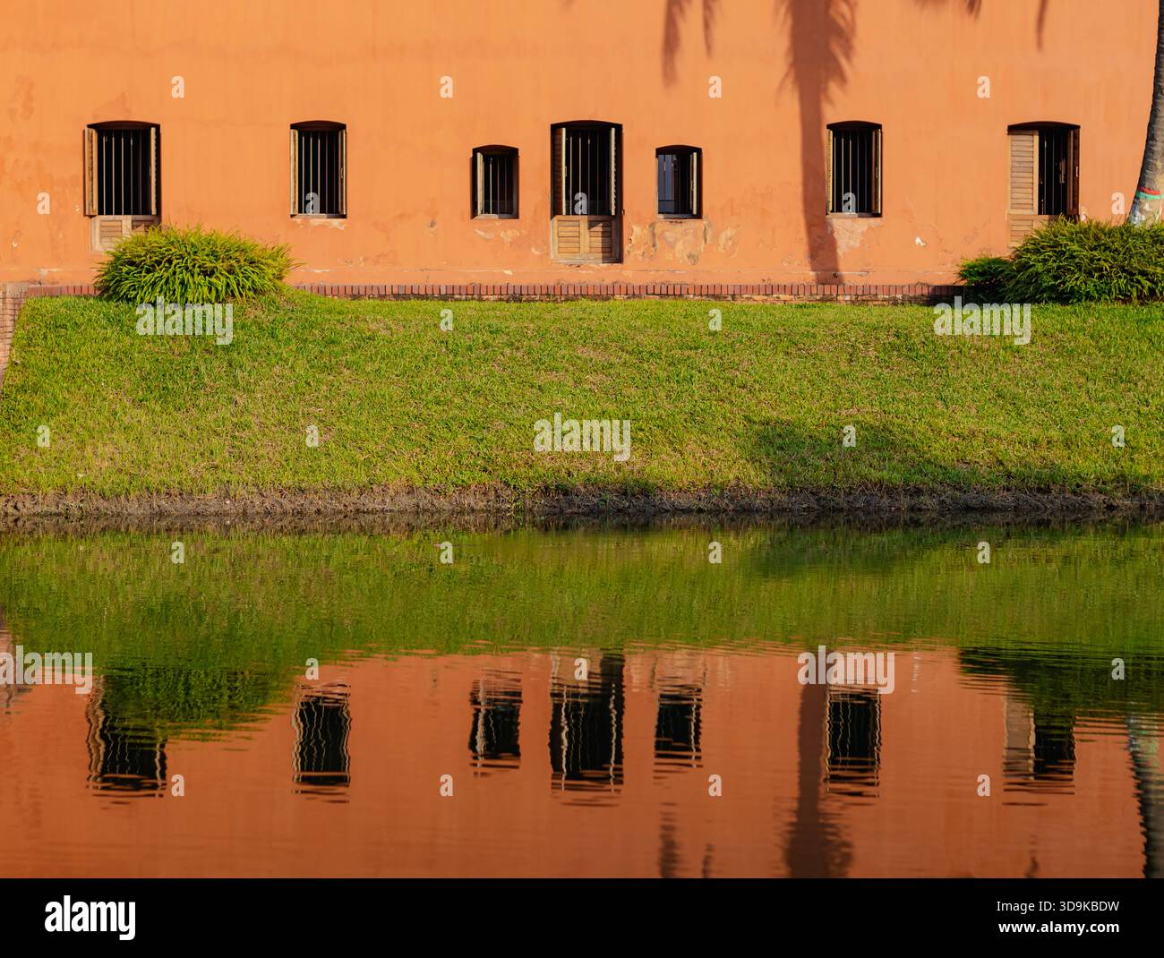 Reflexion der alten Hauptstadt Sonargaon – traditionelles bengalisches Kulturerbe Stockfoto