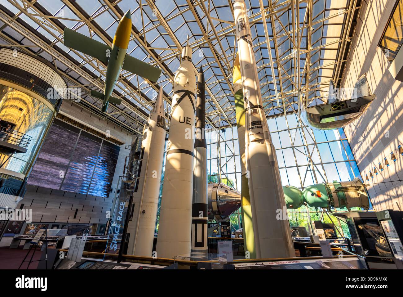 USA, Washington - 20. September 2019. Das National Air and Space Museum der Smithsonian Institution - Space Race Sektion Stockfoto