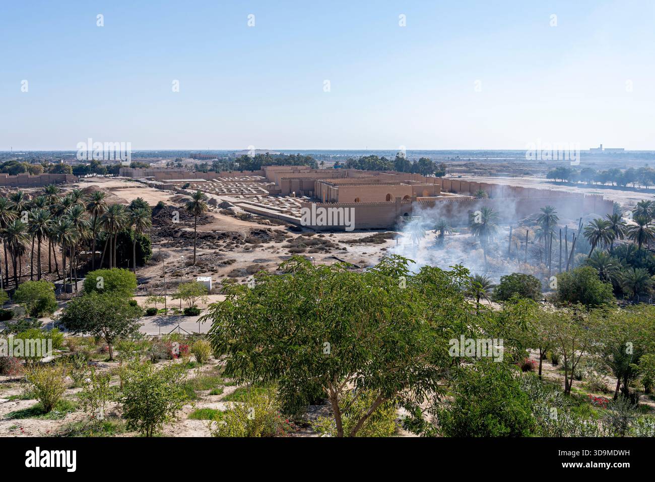 Die Ruinen von Babylon im Irak sind eine der weltberühmten antiken Ruinen und ein Geburtsort der menschlichen Zivilisation. Stockfoto