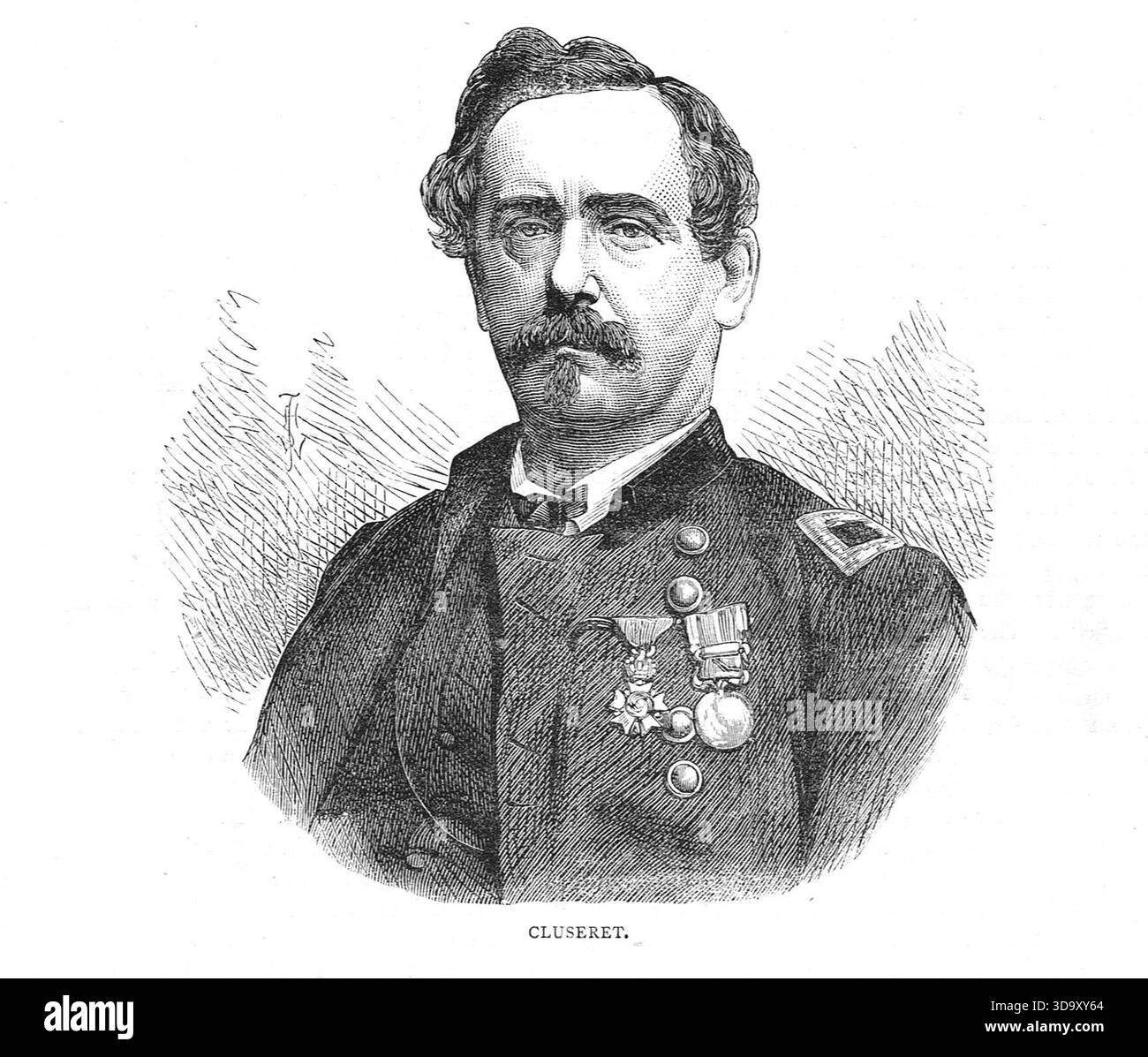 Gustave Paul Cluseret, französischer Soldat und Politiker, der während des Amerikanischen Bürgerkrieges als General in der Union Army und während der Pariser Kommune als Delegierter für den Krieg diente. Stockfoto