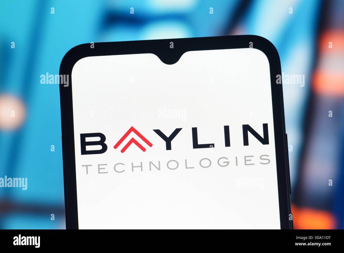 Kanada. Dezember 2025. In dieser Fotoabbildung wird das Baylin Technologies Logo auf einem Smartphone-Bildschirm angezeigt. (Foto von Thomas Fuller/SOPA Images/SIPA USA) *** ausschließlich für redaktionelle Nachrichten *** Credit: SIPA USA/Alamy Live News Stockfoto