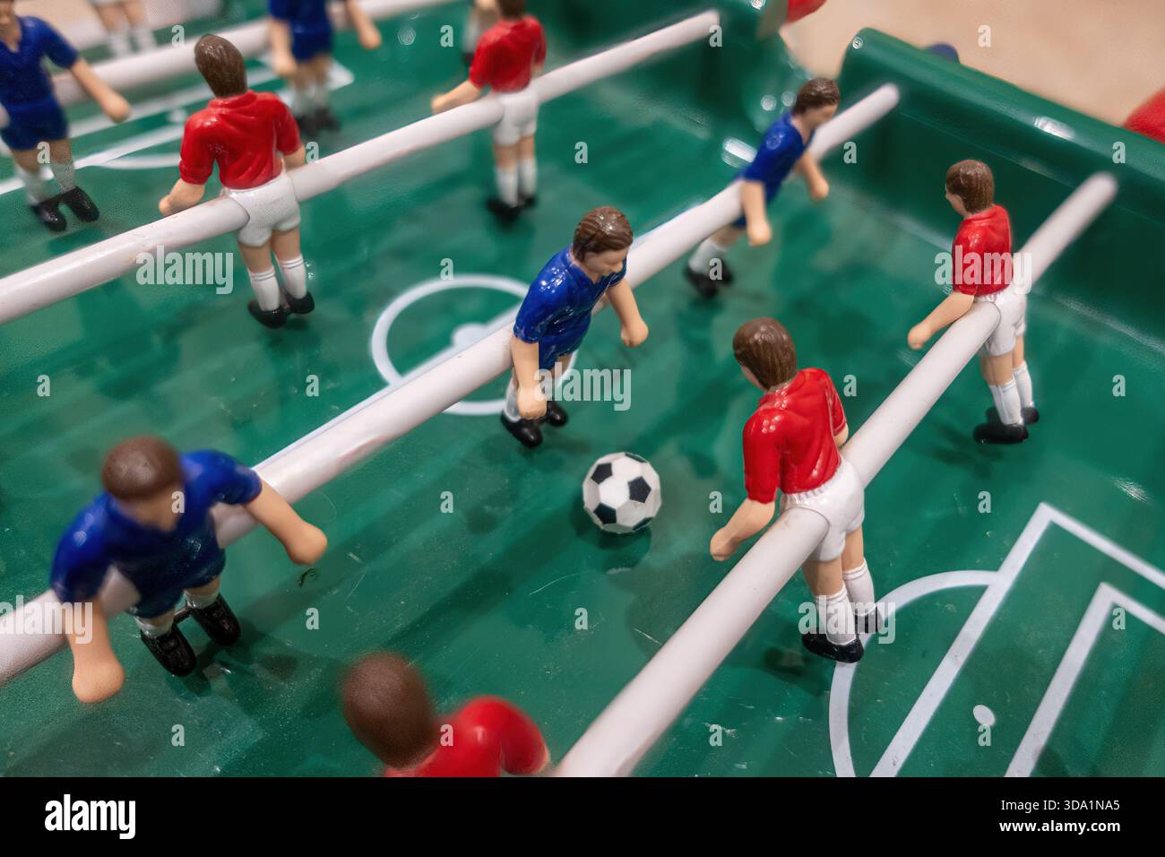 Vintage Mini Tischfußballspiel Stockfoto