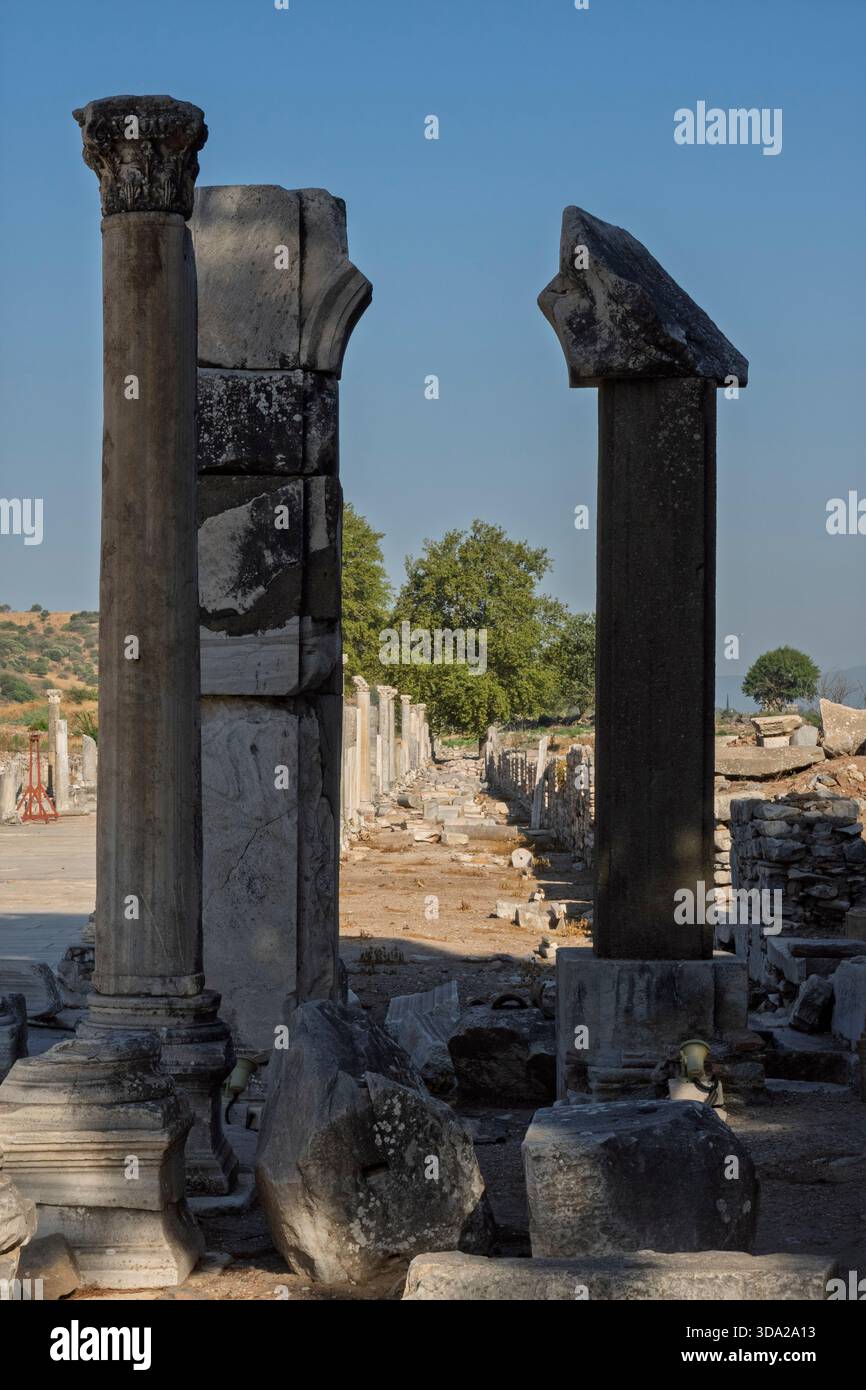 Ausgrabungsstätte Ephesus, Türkei. Stockfoto