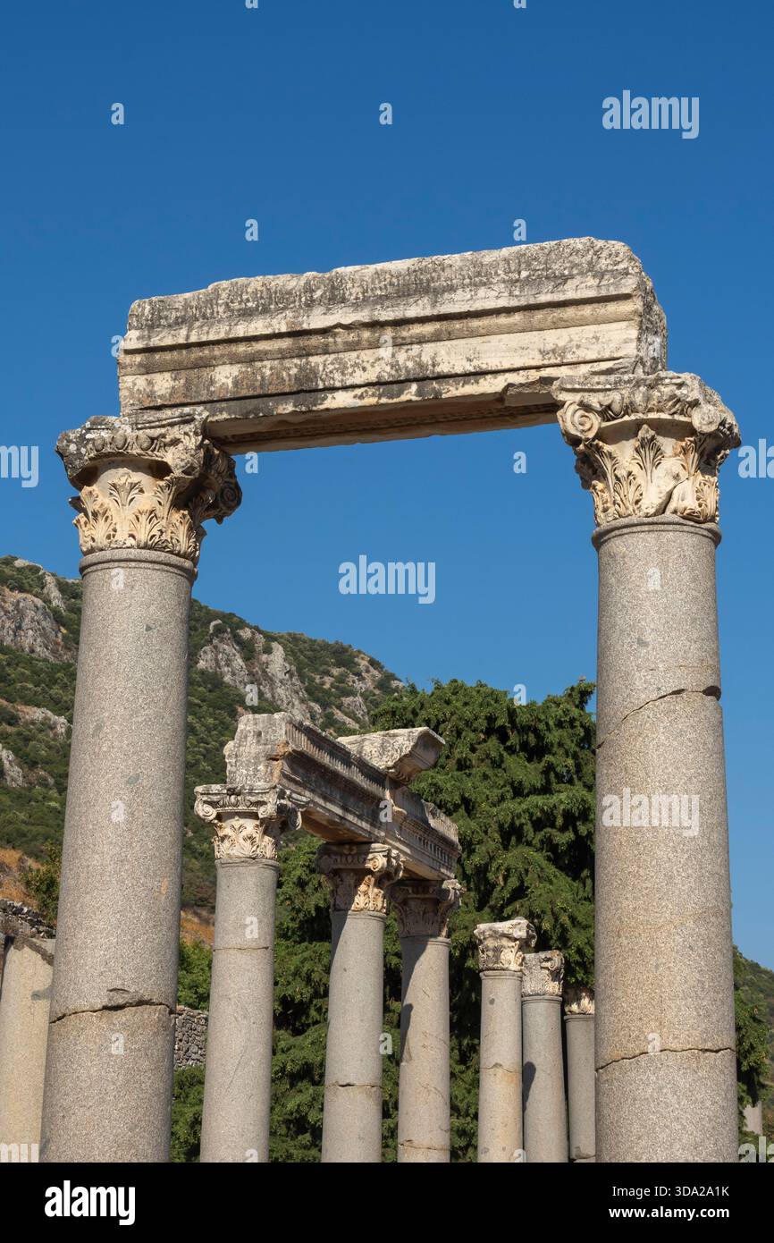 Lower Agora, archäologische Stätte Ephesus, Türkei. Stockfoto