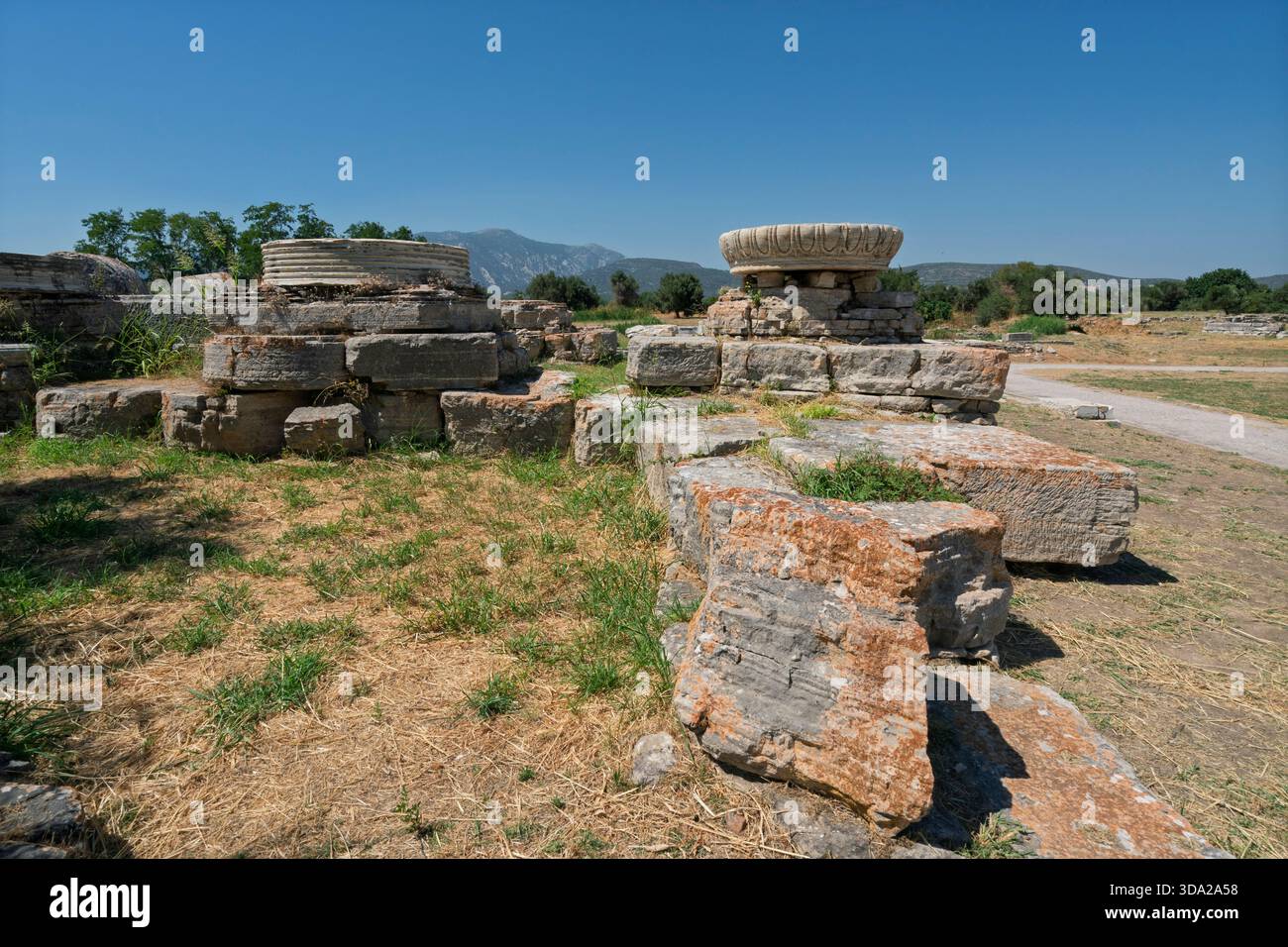 Heraion von Samos archäologische Stätte, Insel Samos, Griechenland. Stockfoto